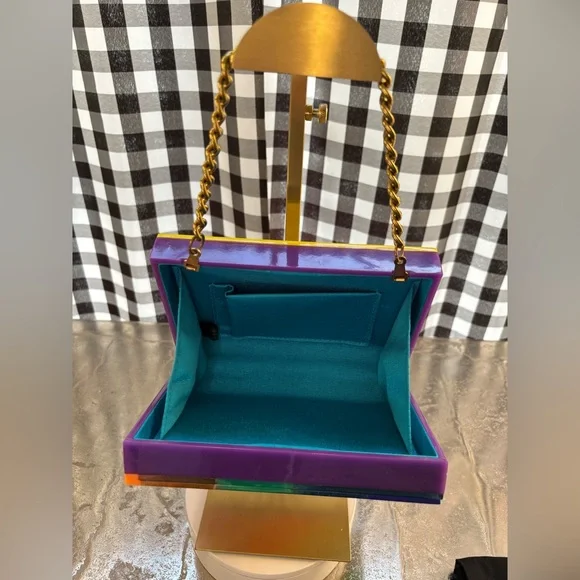 Kurt Geiger London Kensington Acrylic Clutch Bag - Picture 4 of 6